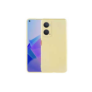 Coque de téléphone en silicone doré de luxe SNEL Premier pour Oppo A55 et 5G, protection rectangulaire avec finition givrée - Product Image 1