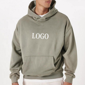 Sweat-shirts pour hommes en polaire d'hiver de couleur unie, grande taille, en vente, meilleurs sweats-shirts pour hommes en coton mélangé respirant, basiques, best-sellers - Product Image 1