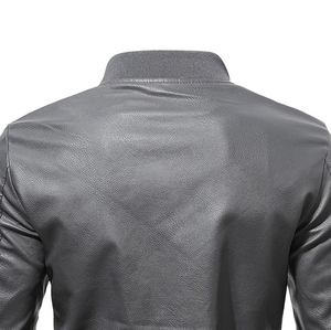 Customized Best Design High Quality Stand Collar <b>Men</b> <b>Leather</b> <b>Jacket</b> New Fashion Genuine <b>Leather</b> <b>Jackets</b> for <b>Men</b> - Product Image 5