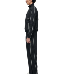 Venta caliente nuevo estilo de moda gimnasio Fitness cortavientos chándal Casual al aire libre Color bloque hombres Nylon cortavientos chándal - Product Image 5