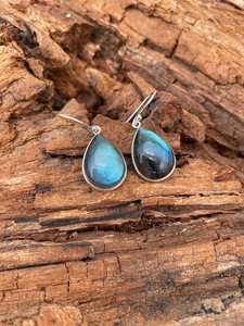 Handmade Labradorite Gemstone Earrings 925 Sterling Silver Unique Statement Fashion Jewelry Gift For Women Men - Product Image 4