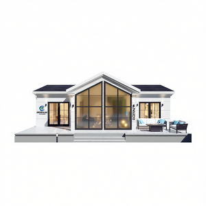 Villa Moderna Prefabricada de Una Planta con Estructura de Acero, Blanca, 95m², 3 Dormitorios, 1 Baño, Diseño Personalizable - Product Image 2