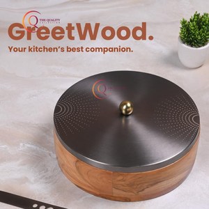 Casserole en bois d'acacia tendance de conception moderne faite à la main à bas quantité minimale de commande avec couvercle personnalisé couvercle poli brillant et pince vente directe d'usine - Product Image 5