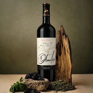 Amelasio Vino Rosso Invecchiato in Quercia 100% Syrah 13% ABV, 4 Mesi di Invecchiamento in Quercia, Vino Bianco Spagnolo 750ml - Product Image 2