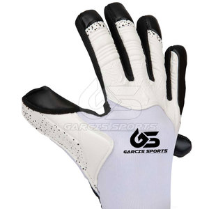 Guantes de portero de cuero de alta calidad con soporte de muñeca de doble correa antideslizante agarre de látex Palm Pro Match Design - Product Image 4
