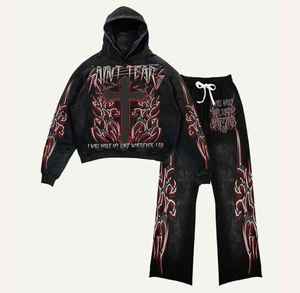 ชุดกีฬาผ้าฝ้าย100% เอวยางยืดระบายอากาศได้ดีสำหรับฤดูหนาว - Product Image 1