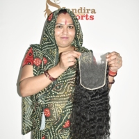 Extensions de cheveux indiens vierges naturels 100 % non traités de haute qualité en gros, fermeture en dentelle HD 6*6, styles ondulés bruts bouclés