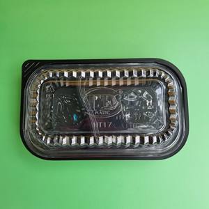 Contenedor Desechable Rectángulo Negro Plástico Rectángulo Bandeja de Comida Sushi Plástico Caja de Embalaje de Alimentos Sushi Fábrica de Vietnam - Product Image 2