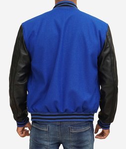 Wholesale Customizable Varsity Jackets with Stand Collar Blank Letterman Design for Men CollegeBaseballjacket for men - Product Image 3