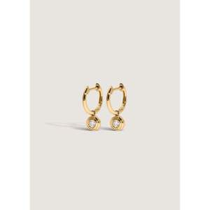Cosette <b>Huggie</b> Diamond Earrings - Product Image 1