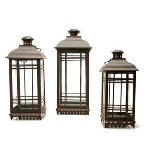 Portavelas de Metal Estilo Nórdico, Antiguo, Oxidado, Hecho a Mano, de Hierro, para Decoración del Hogar, Pascua, Navidad y Jardín - Product Image 1