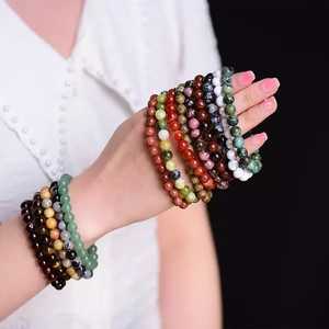 Nueva llegada personalizada al por mayor pulseras de piedras preciosas para hombres y mujeres Unisex pulseras curativas naturales al por mayor OEM ODM - Product Image 3