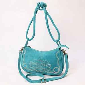 Oferta Increíble: Bolso Bandolera de Cuero Genuino Estilo Occidental con Diseño Cosido, Borlas y Flores, Color Personalizado Otoñal, Estilo Bohemio - Product Image 4