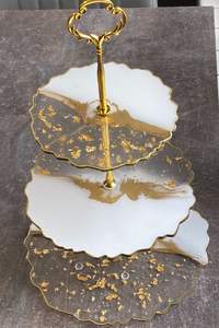 แม่พิมพ์ซิลิโคนรูปผลไม้ทรงกลม3ชั้นแบบทำมือถาดชาอีพ็อกซี่แม่พิมพ์ซิลิโคนสำหรับเรซินอาร์ต - Product Image 2