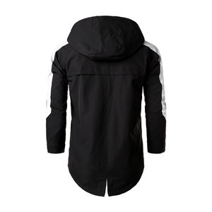 Chaqueta Bomber Informal con Capucha de una Sola Pieza para Hombre, Nueva Marca, Otoño, Impermeable, Moda para Exteriores, Color Sólido - Product Image 5