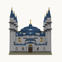 TAKVA DEENBLOCKS Mosquée Bleue Blocs de Construction Jouet Éducatif pour les Enfants à Apprendre Inspiré par Sultan Ahmet Camii Mosquée Bleue