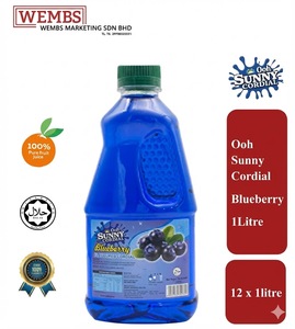 [Combo] Concentré de jus de fruits à la saveur de myrtille de 1 litre et 500 ml avec extrait de fruits naturels, goût sucré, boissons faciles et douces - Product Image 2