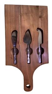 Plateau à fromage rond en bois d'acacia de qualité supérieure, fait à la main, durable, prix de gros abordable - Product Image 3