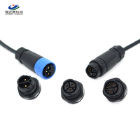 M25 2 3 3 + 9Pin Push Pull Circular Conector impermeable Enchufe Cable híbrido de alimentación y señal para aplicaciones al aire libre