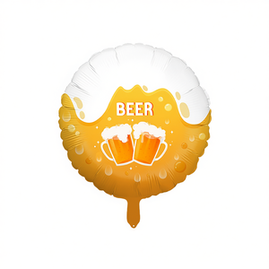 Ballon de fête en aluminium 45 cm pour décoration de fête, thème bière - Product Image 2