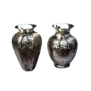 แจกันดอกไม้ทองเหลืองชั้นเลิศของตกแต่งที่ทำด้วยมือหรูหราสำหรับห้องรับประทานอาหารห้องนอนและสำนักงานตกแต่งโต๊ะ - Product Image 6