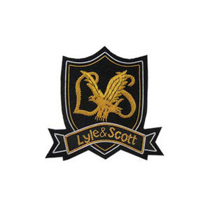 High Quality Custom Made Luxury Style Hamza Badges with <b>Safety</b> <b>Pin</b> New Design Premium Fashion Bullion Wire Badges - Product Image 4