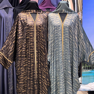 2025 nueva ropa islámica tradicional de Dubái para mujeres hermosa Abaya negra de Arabia Saudita paños del Golfo accesorios musulmanes - Product Image 1