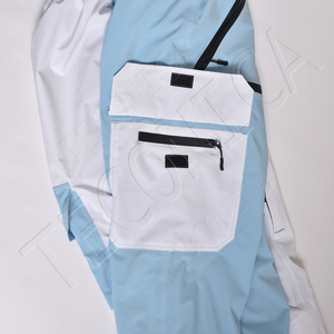 Pantalones de esquí para deportes de invierno para hombres y mujeres, diseño holgado, cierre de cremallera, impermeables, a prueba de viento para esquí al aire libre, snowboard - Product Image 4