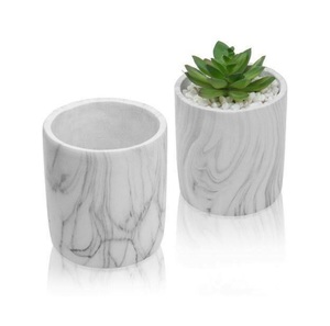 Florero de mármol Natural Premium para decorar la sala de estar para regalo, macetas de mármol minimalistas decorativas de la mejor calidad para bodas - Product Image 1