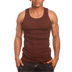 Camiseta sin Mangas Azul Marino para Hombre, Cuello Redondo, Tejida, Sólida, Informal, para Uso Diario - Product Image 3