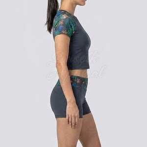 Ensemble short et haut court de sport pour femme, respirant, léger, séchage rapide, coupe confortable, idéal pour le yoga et la course à pied - Product Image 6