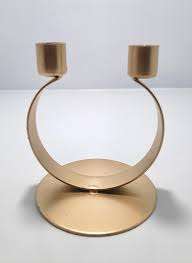 Bougie de pilier de fil de décoration de mariage de luxe avec des supports de lumière de thé de Base en métal - Product Image 3