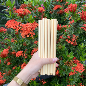 100% pailles en bambou réutilisables biodégradables naturelles pailles jetables à vendre - Product Image 1