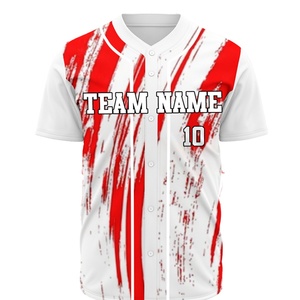 เสื้อเบสบอลซอฟต์บอลแบบขายส่งสำหรับเยาวชน สกรีนชื่อโลโก้ได้ นุ่มสบาย เหมาะสำหรับนักกีฬาเบสบอลซอฟต์บอลและแฟนๆ - Product Image 1