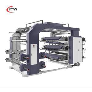 Nouvelle machine d'impression flexographique Mohindra pour sacs tissés, guide électronique de ruban, système de freinage automatique, empilage de sacs tissés en PP - Product Image 1