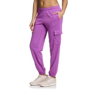 Pantalons pour femmes à coupe régulière, taille mi-haute, cordon de serrage, polaire, polyester/coton, streetwear décontracté, poches, hiver, vente en gros OEM - Product Image 1