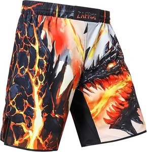 Short MMA imprimé en gros Short d'arts martiaux léger à séchage rapide avec taille élastique et logo personnalisé quantité minimale de commande bas - Product Image 1