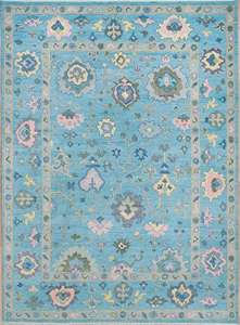 พรมขนสัตว์โอชัคสีเขียวแบบปักมือ  ขนาดสั่งทำได้  กันลื่น ซักได้ ทนทาน  ด้านหลังทำจากยางลาเท็กซ์  สำหรับปูพื้นบ้าน - Product Image 3