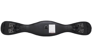 Sangle en cuir noir de qualité supérieure avec boucle à rouleau en acier inoxydable rembourré doux vente entière produit d'équitation équestre - Product Image 3