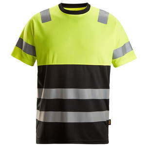 T-shirt de construction à séchage rapide à manches courtes sur mesure pour hommes, vêtements de travail réfléchissants haute visibilité, t-shirts de sécurité - Product Image 5