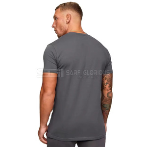 Vente en gros de t-shirt 100% coton de haute qualité pour hommes t-shirt uni à manches longues et col rond - Product Image 3
