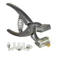 Kit de pinces à tatouer pour petits animaux en aluminium, technologie chirurgicale à bord arrondi, modèle Best-503, réutilisable, durable, pour chèvres, chiffres 0-9 et lettres A-Z