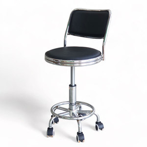 MFH219B Portable Salon Furniture Swivel Chair with Comfortable <b>Round</b> <b>Cushion</b> and Backrest - Product Image 1