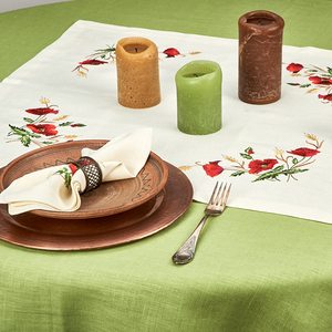 Serviettes en tissu de broderie serviettes de table lavables douces réutilisables pour la Table à manger OEM de dîner de famille de fête de mariage - Product Image 5
