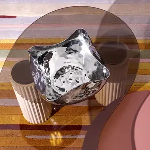 Zahid Exports HandmadeDesigner Polished <b>Metal</b> <b>Bowl</b> Modern Luxury Interior Decor <b>Bowl</b> with Plant Home and Party Decor plated safe - Product Image 2