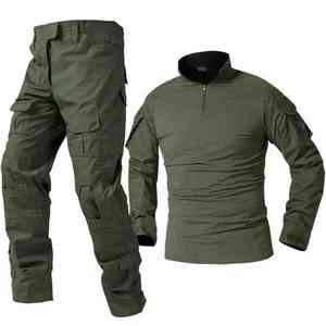 Ensemble d'uniformes d'entraînement de plein air pour hommes vert résistant à l'usure pour la chasse de garde autres activités de plein air PCS-R-161 - Product Image 1