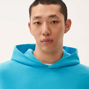 เสื้อสเวตเตอร์สวมหัวมีฮู้ดโอเวอร์ไซส์สำหรับผู้ชายเสื้อกันหนาวผ้าฝ้ายแบบสวมหัวทรงหลวมเสื้อมีฮู้ดแขนยาวลำลองแฟชั่น - Product Image 3