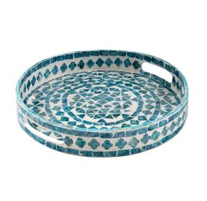 Plateau de service en nacre fantaisie pour table, vente en gros, mariages, fêtes et tous les événements, plateaux de service pour aliments et collations à bon prix - Product Image 1