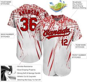 OEM Custom Made Your Propre Design Sublimation Impression Numérique Cousu Respirant Baseball Jersey mer baseball jersey - Product Image 6