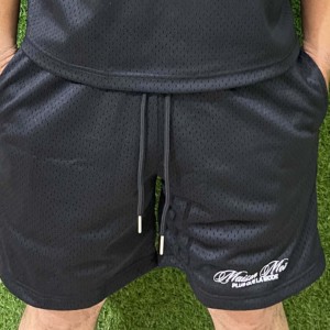 Vente en gros de t-shirts d'été à manches courtes grande taille imprimés sur mesure pour hommes ensemble de fitness respirant deux pièces vêtements de sport décontractés - Product Image 5